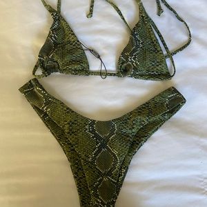 Brand new snake skin bikini